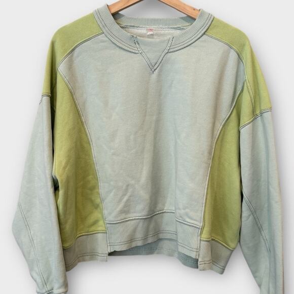 Free People Intercept Colorblock Sweatshirt Size Small - Picture 8 of 14